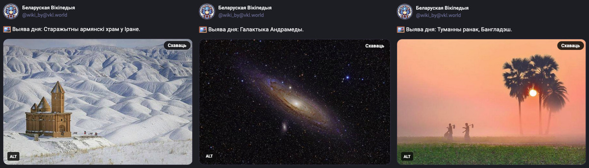 Screenshots of posts published by the bot. Screenshots of posts published by the bot.